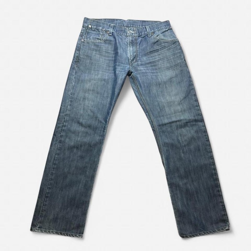 Levi 514 Straight Fit Flap Pocket‎ Jean Dark Wash Denim Size 36x32